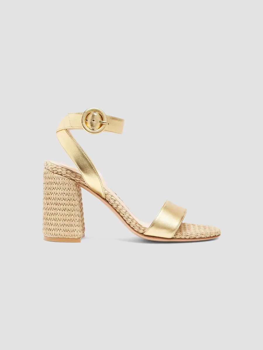 Luana 85MM Leather Sandals by Gianvito Rossi