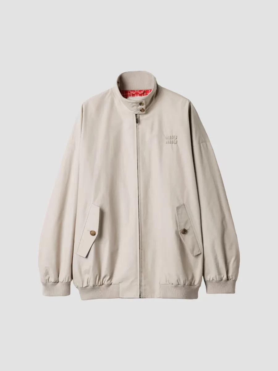 Panama Cotton Blouson Jacket by Miu Miu