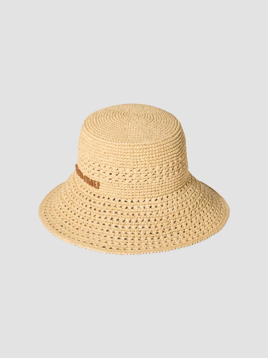 Raffia Hat by Miu Miu