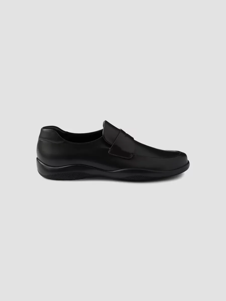 Toblach Leather Loafers by Prada