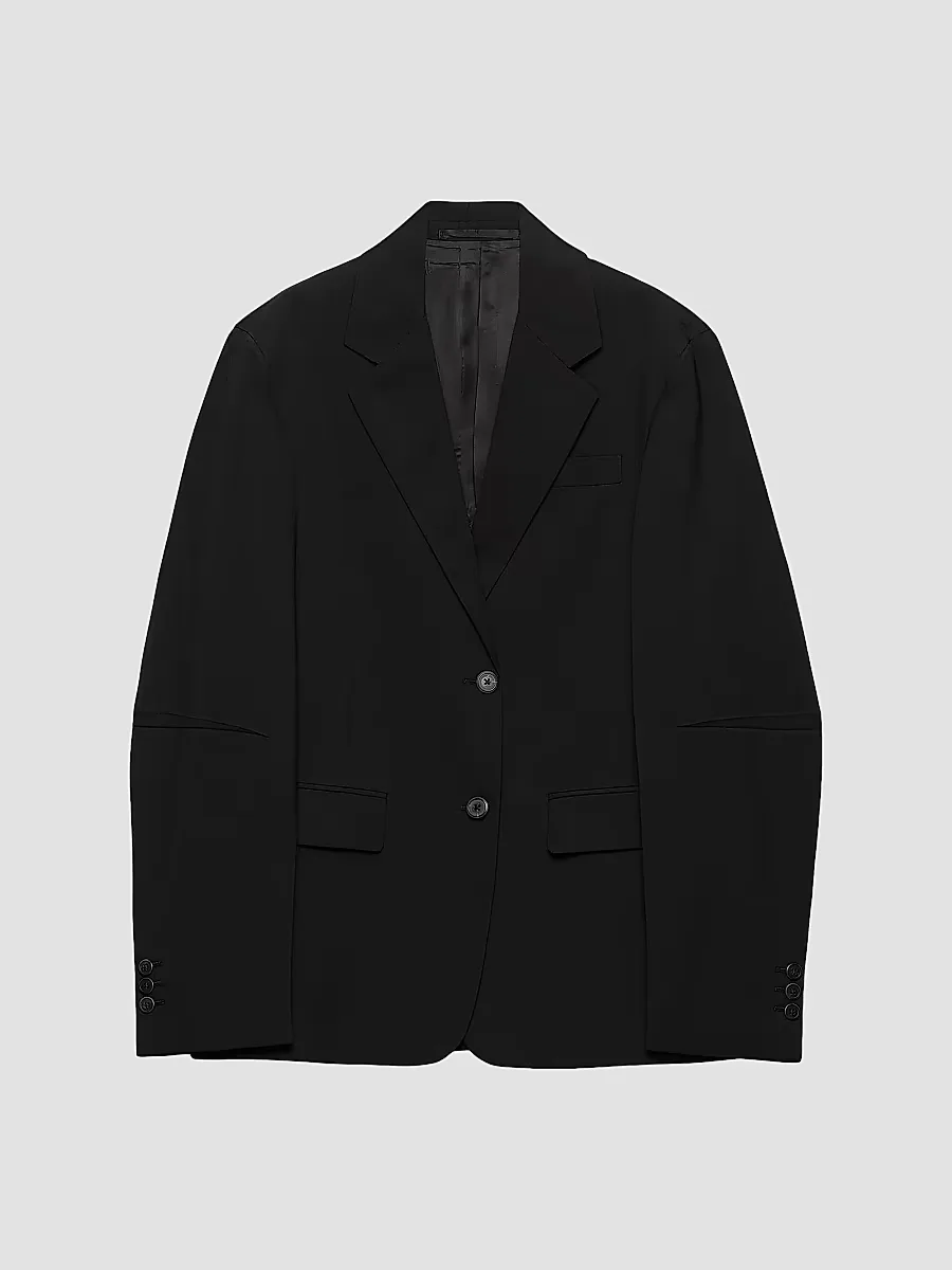 Single-Breasted Jacket in Superfine Wool