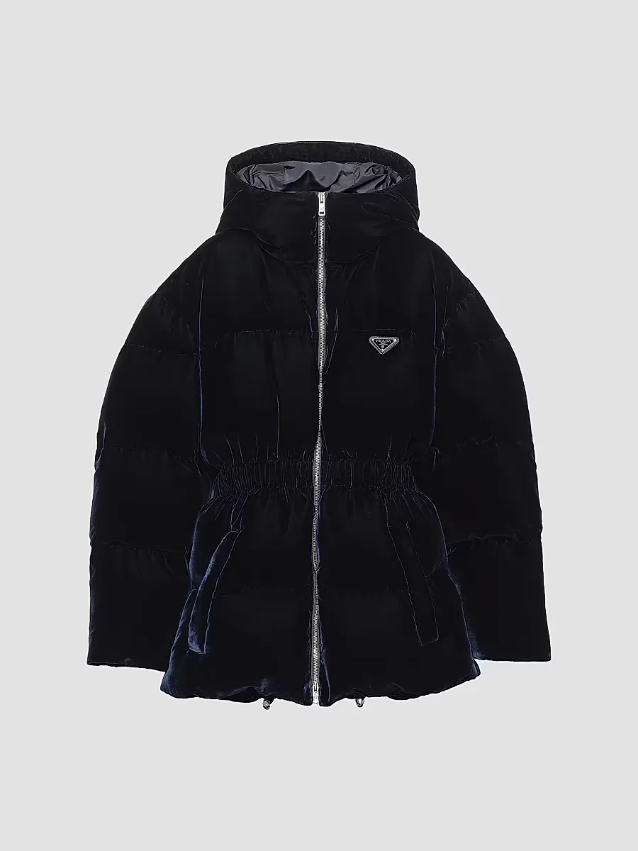 Velvet Down Jacket by Prada