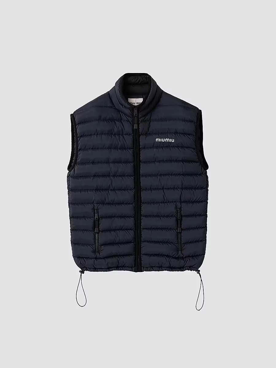 Light Pong Down Vest by Miu Miu