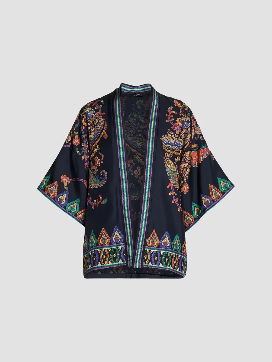 Kesa Paisley Stretch Cotton Jacket by ETRO