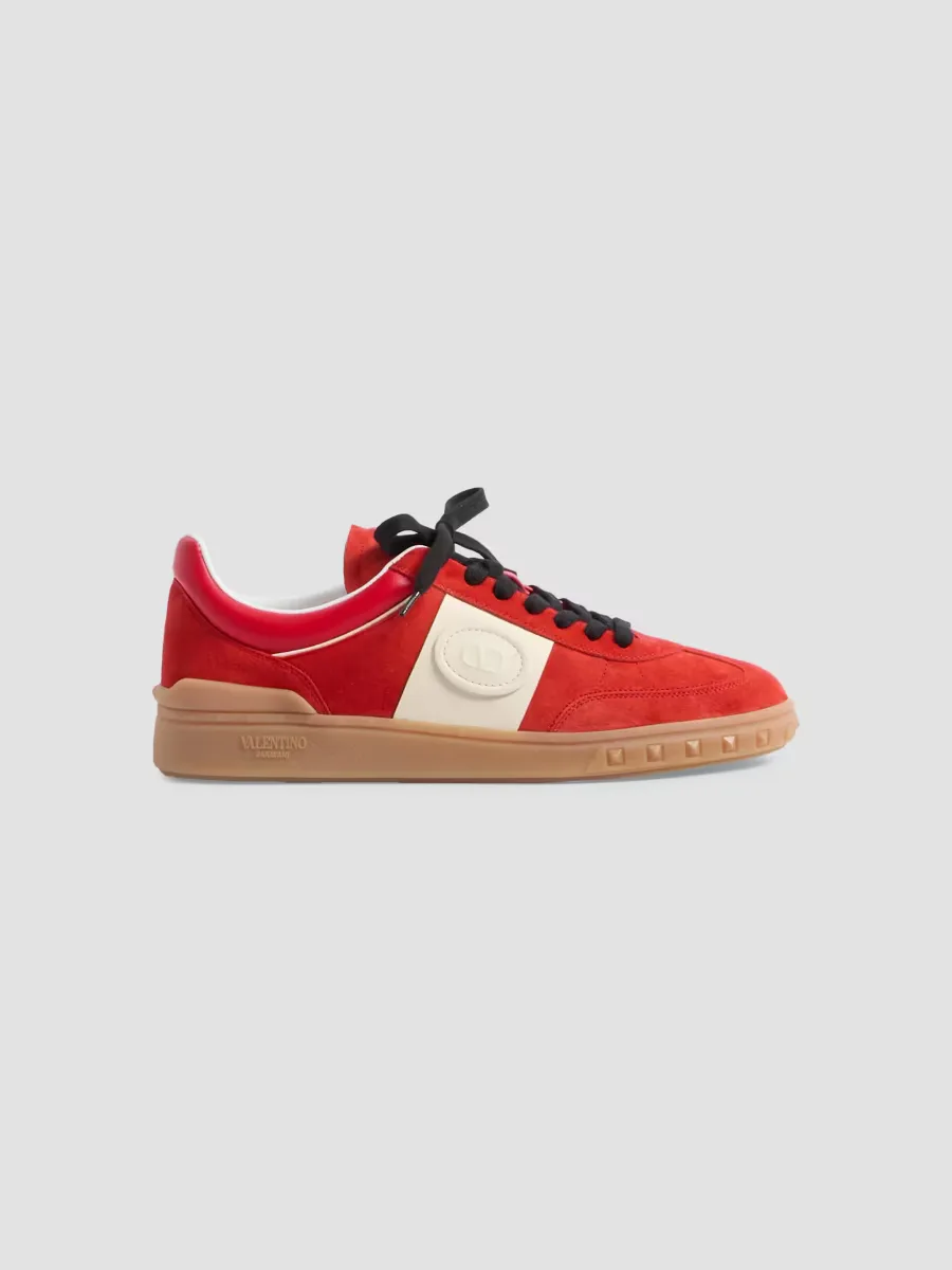 Upvillage Sneakers in Split Leather and Calfskin Nappa Leather by Valentino
