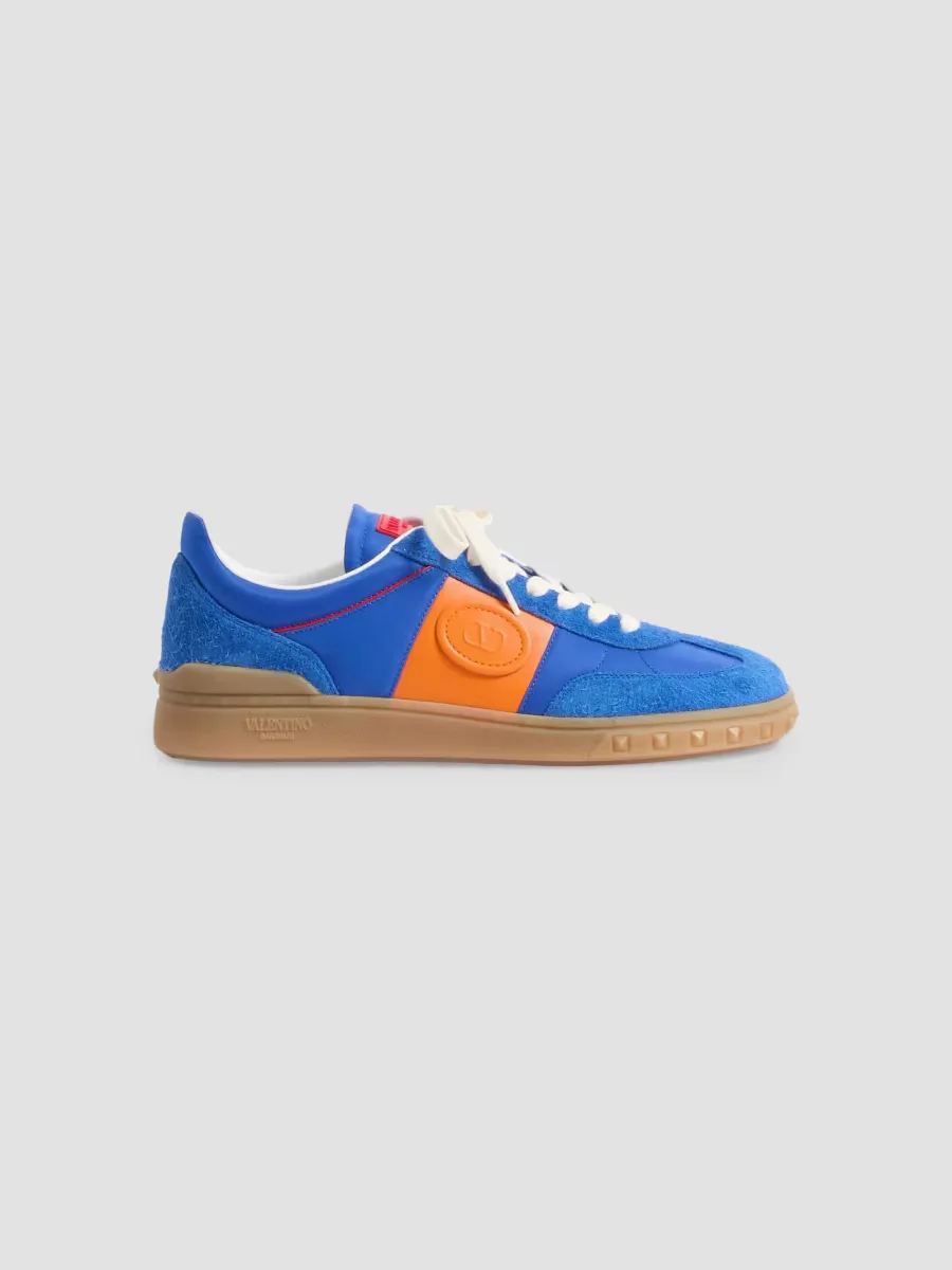 Upvillage Low Top Sneakers in Crust Leather and Nylon by Valentino
