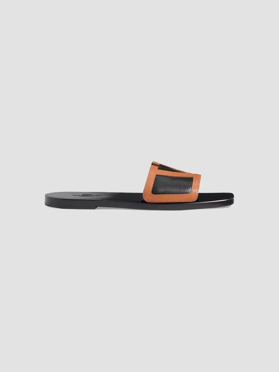 Viva Superstar Slide Sandals in Nappa Leather