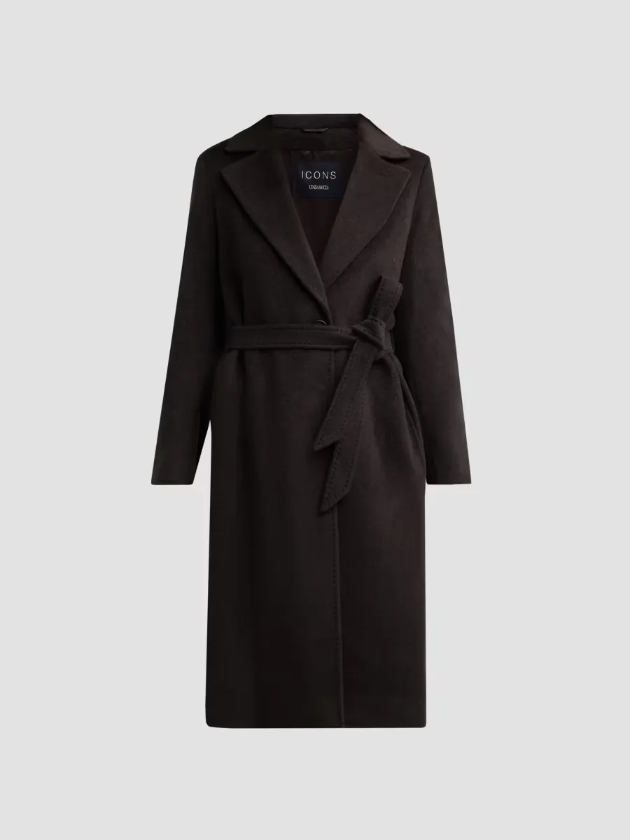 Icons Long Wrap Coat by Cinzia Rocca
