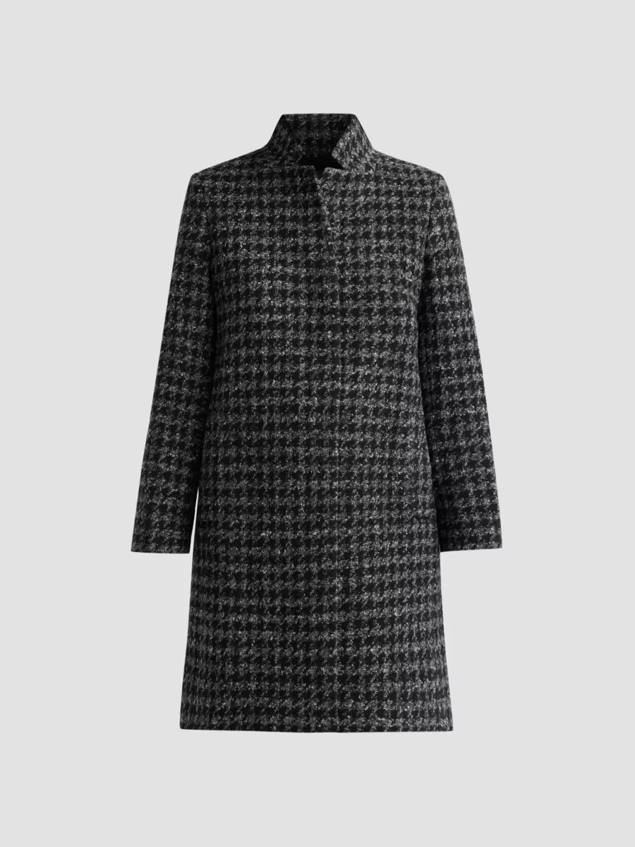 Icons Houndstooth Tweed Coat by Cinzia Rocca