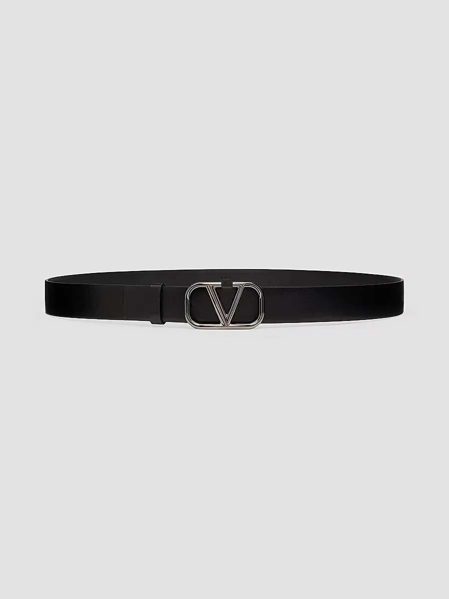 VLogo Signature Calfskin Belt 30 mm by Valentino