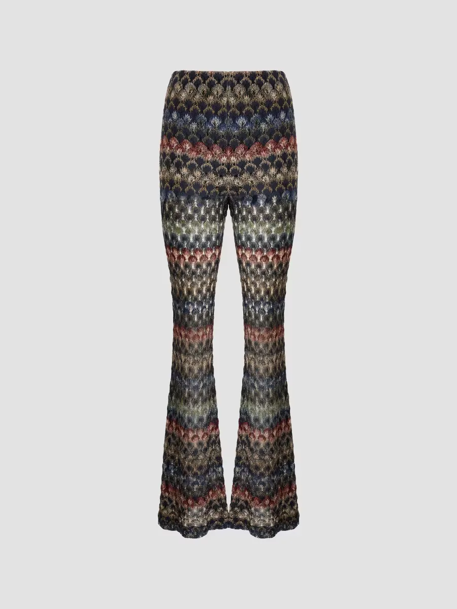 Scale Pattern Flare Pants by Missoni