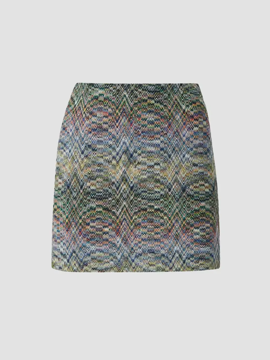 Swirl Pattern Mini Skirt