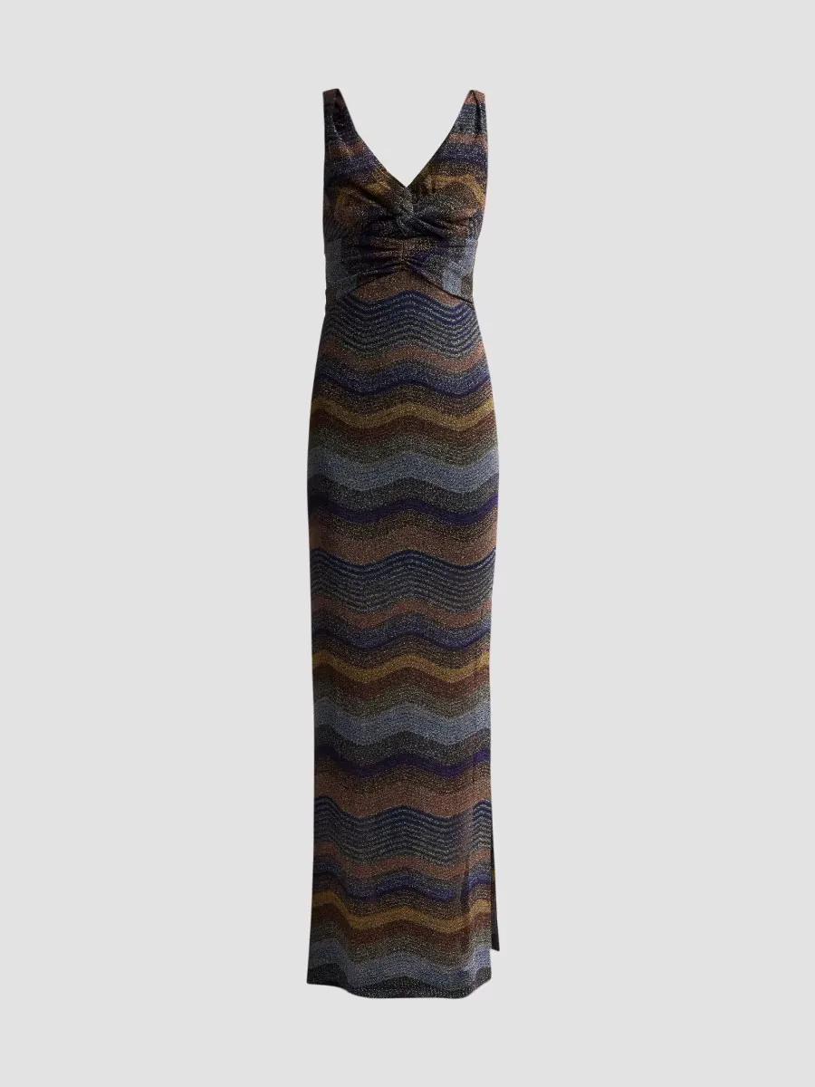 Torchon Metallic Knit Maxi Dress by Missoni