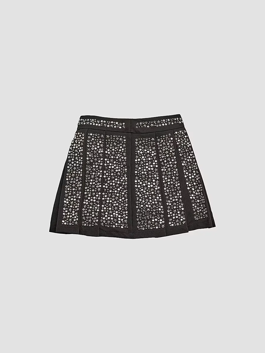 John Richmond x Eva Leah Embellished Pleated Skirt by X