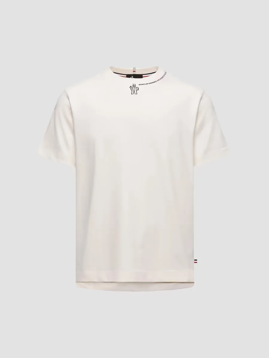 Grenoble Crewneck T-Shirt in Cotton by Moncler