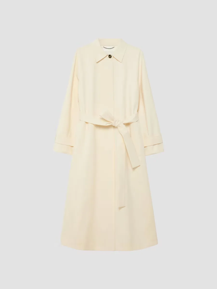 Cotton Gabardine Trench Coat by Marina Rinaldi