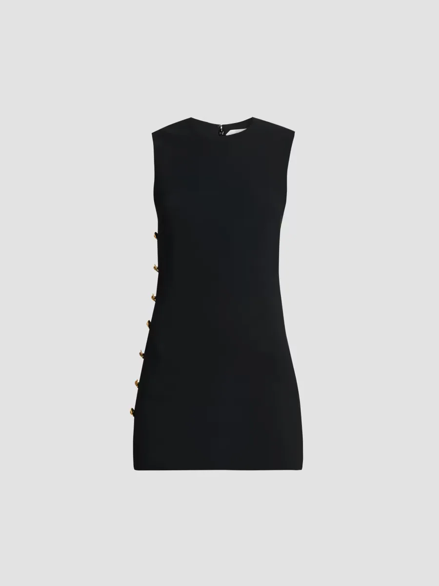 Medusa Button Cady Mini Dress by Versace