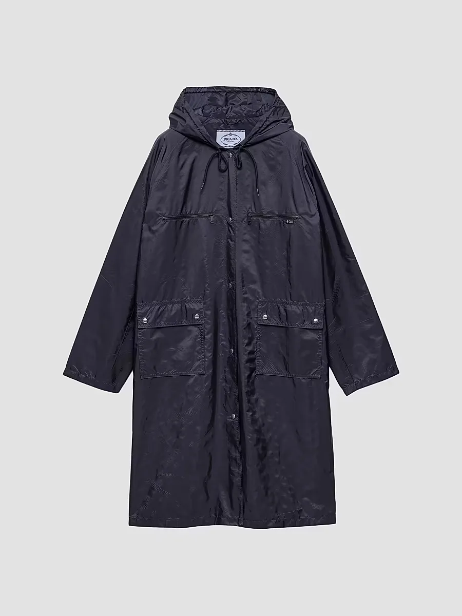 Lightweight Nylon Raincoat by Prada