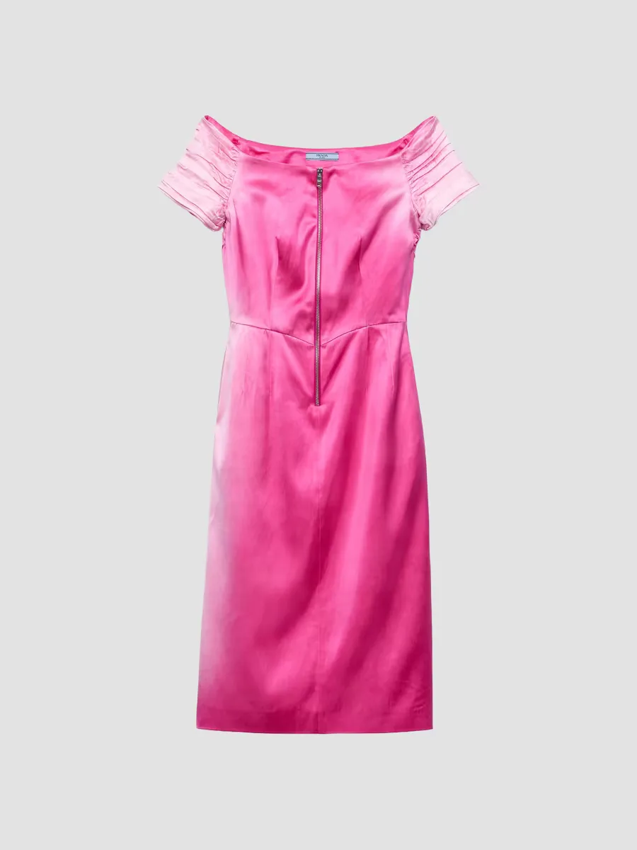 Washed Duchesse Dress by Prada