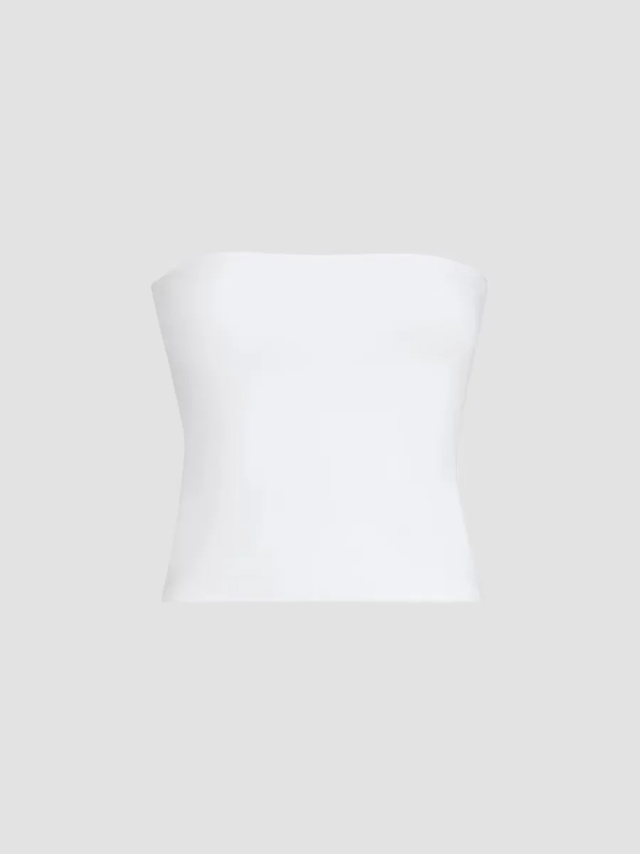 Stretch Cotton Jersey Bandeau Top by Brunello Cucinelli