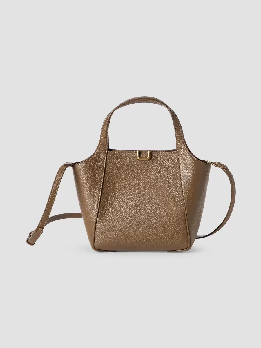 Sartorial Small Bucket Bag in Soft Grained Leather