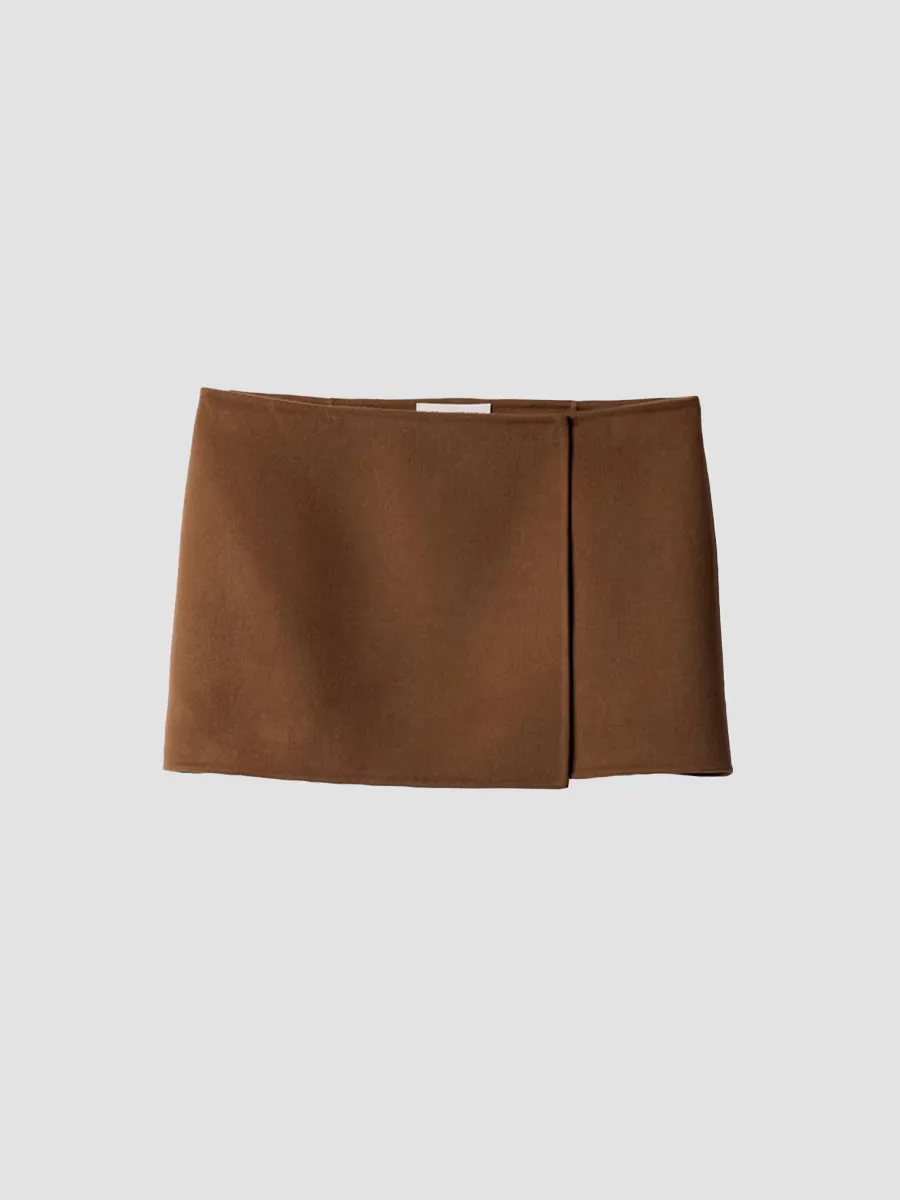 Double Cashmere Miniskirt by Miu Miu