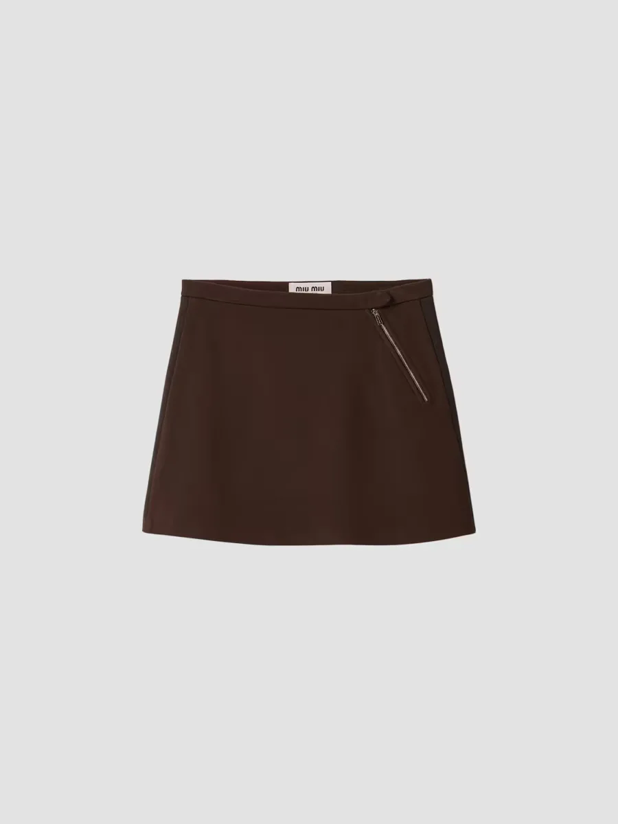 Fabric Stitch Knit Mini Skirt by Miu Miu