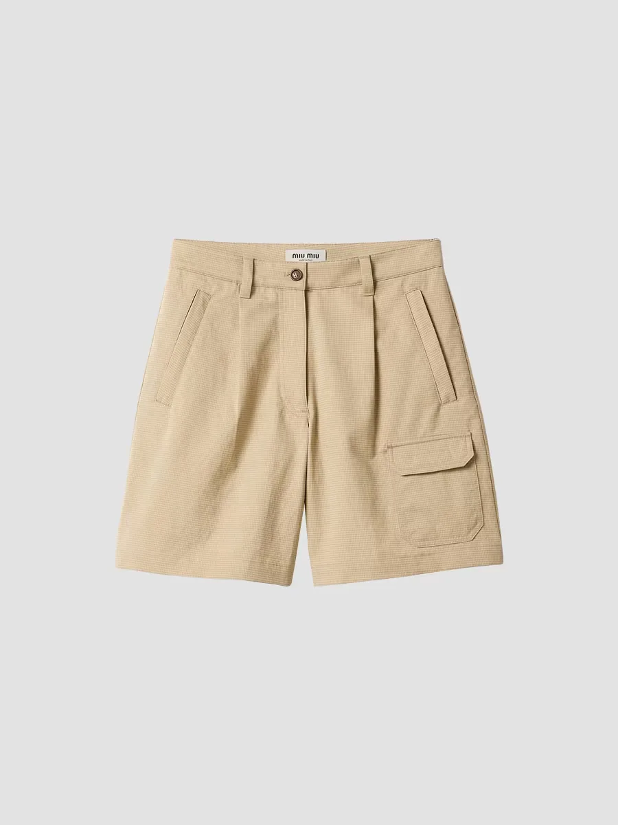 Ripstop Bermudas by Miu Miu