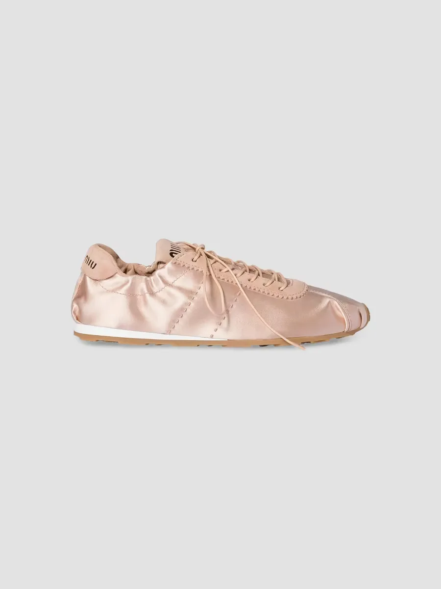 Plume Satin Sneakers