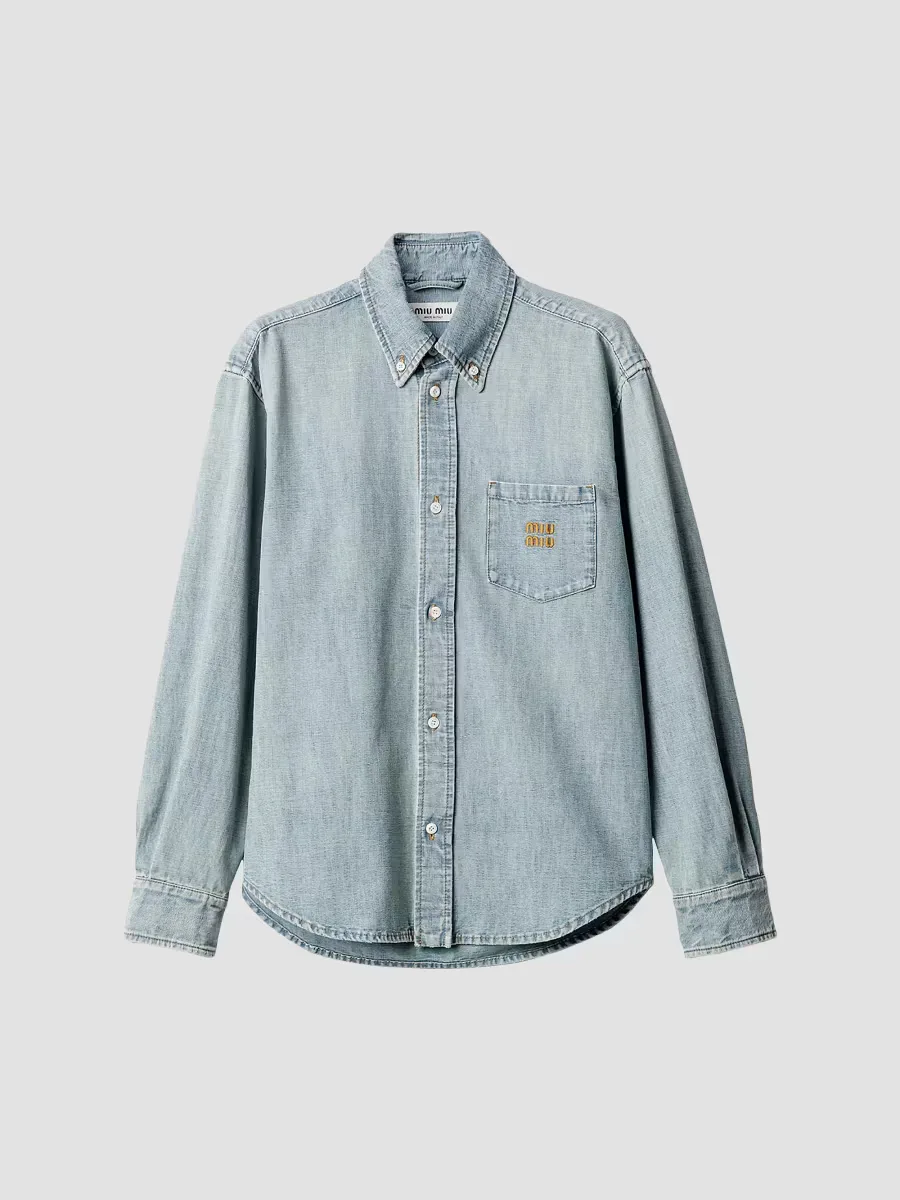 Chambray Shirt by Miu Miu