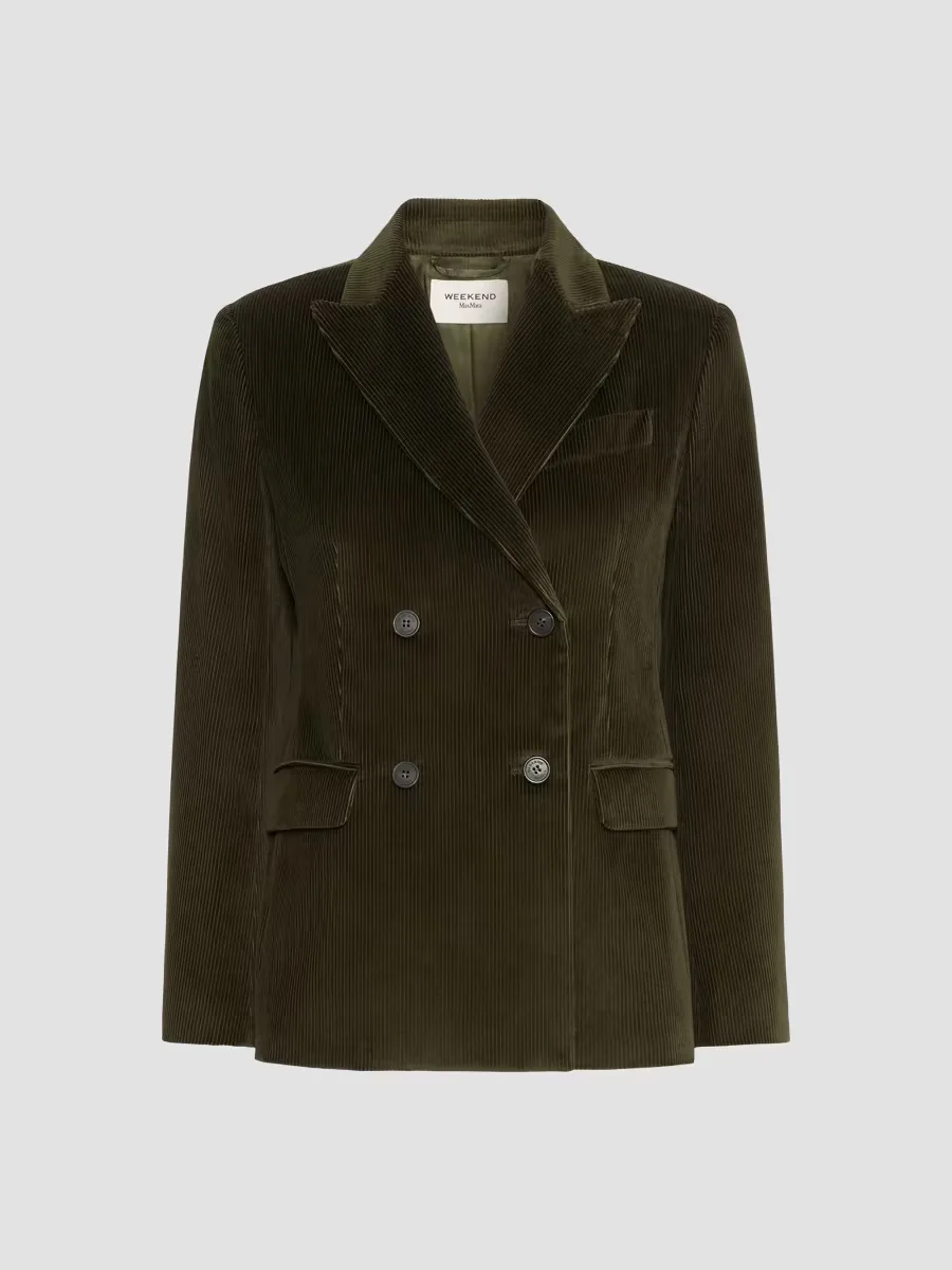 Weekend Max Mara Cotton Corduroy Velvet Blazer by Max Mara