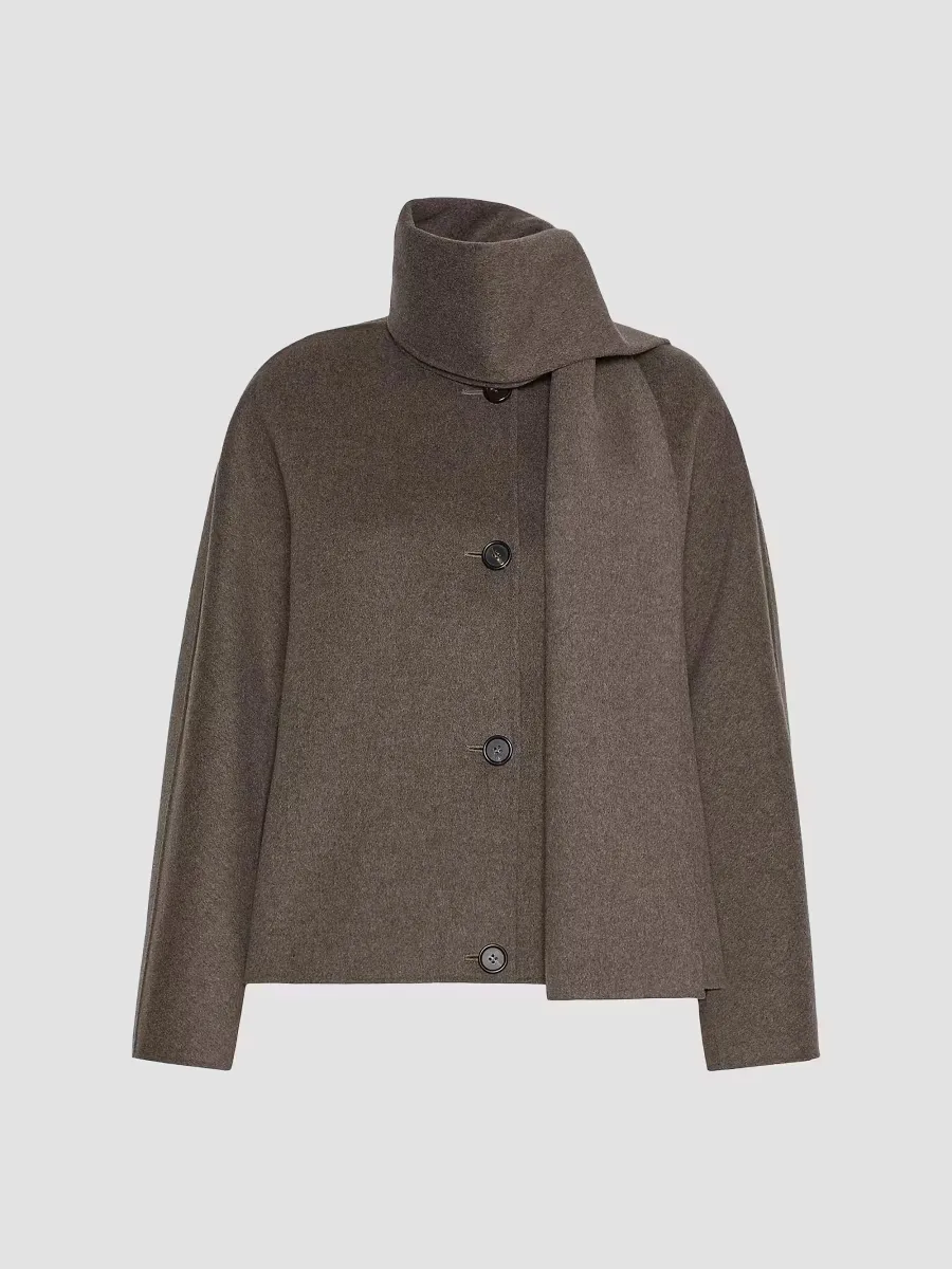 Cropped Wool Broadcloth Jacket by Max Mara