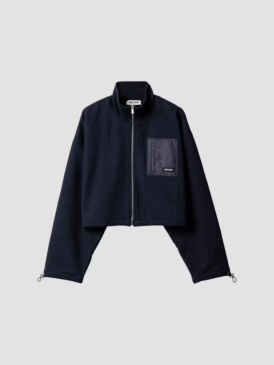Zippered Fleece Jacket by Miu Miu