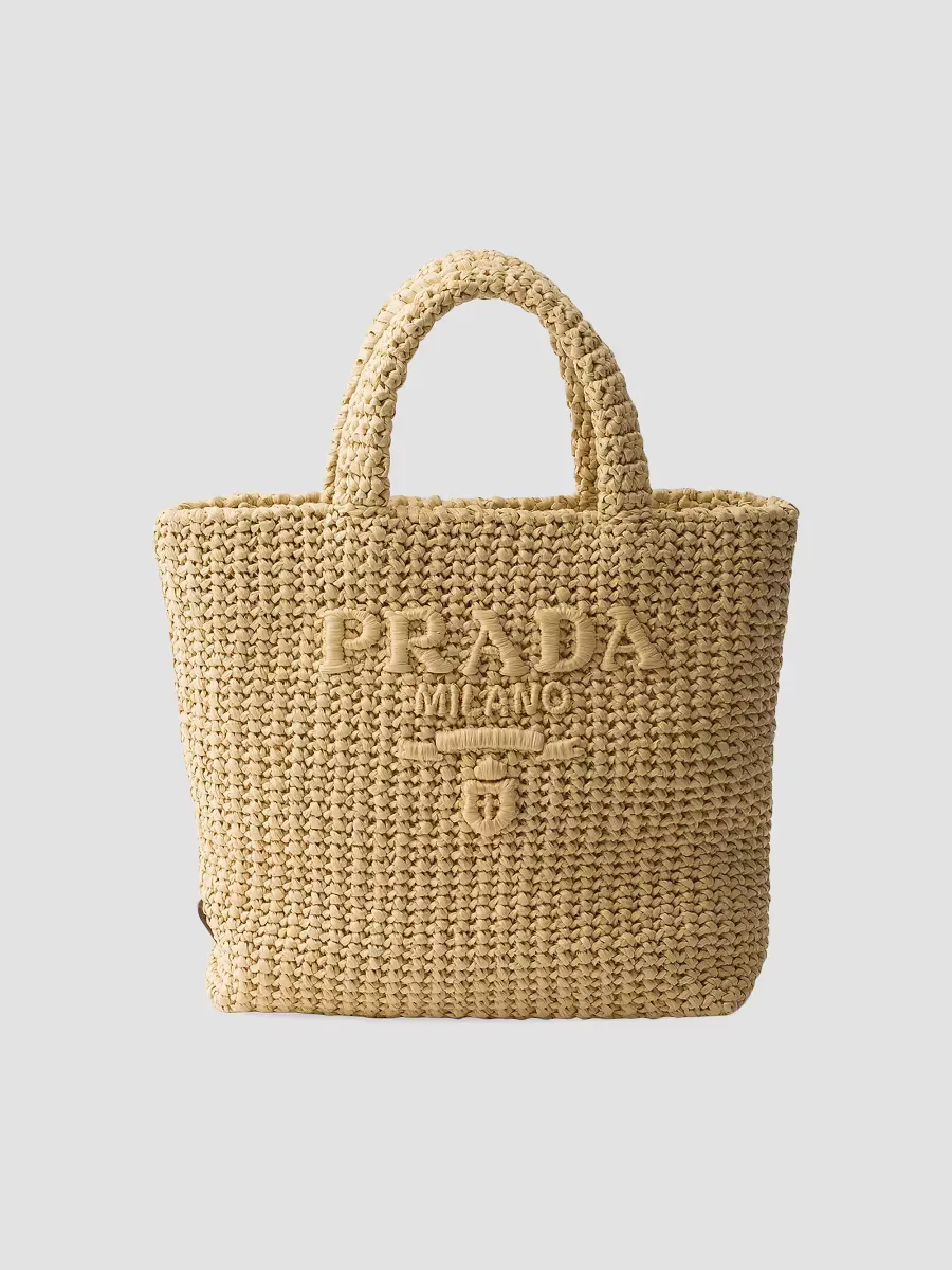 Small Crochet Top Handle Bag by Prada