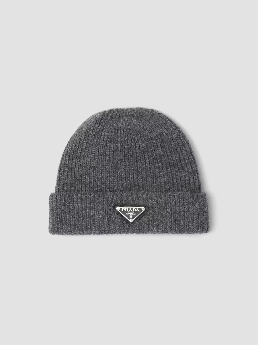 Wool and Cashmere Beanie by Prada