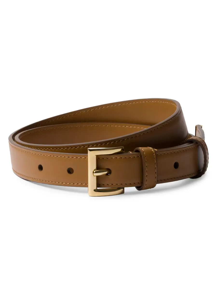 Leather Belt by Prada