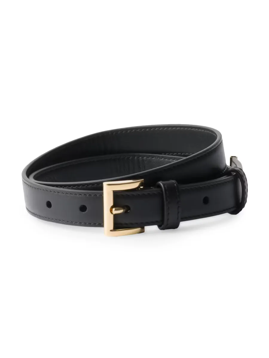 Leather Belt by Prada