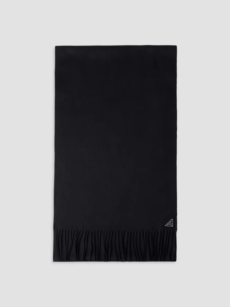 Silk and Cashmere Scarf by Prada
