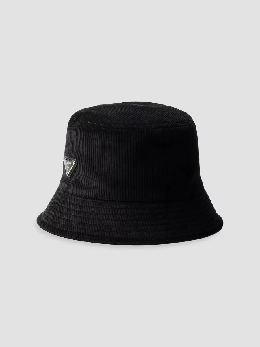 Corduroy Bucket Hat by Prada