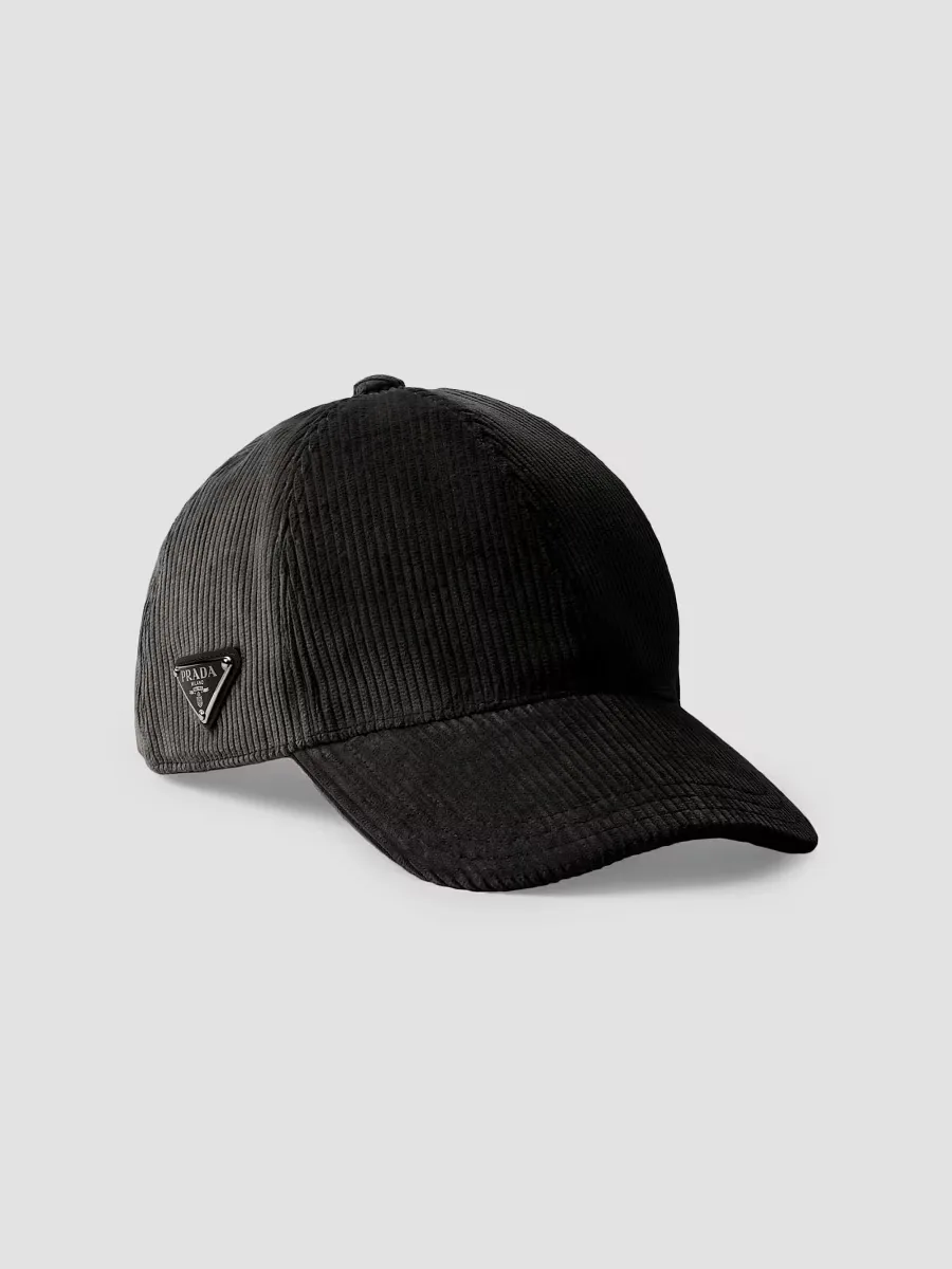 Corduroy Baseball Cap by Prada