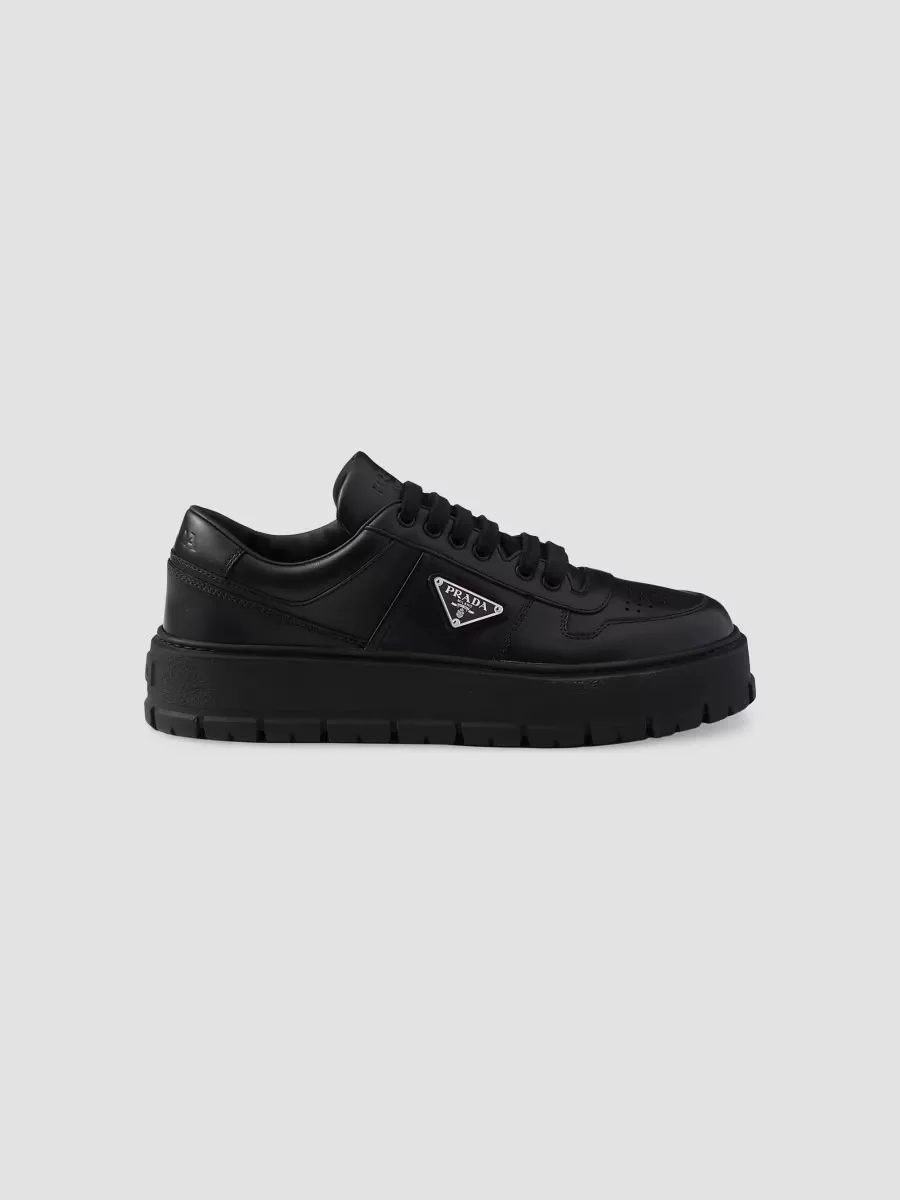 Leather Sneakers by Prada