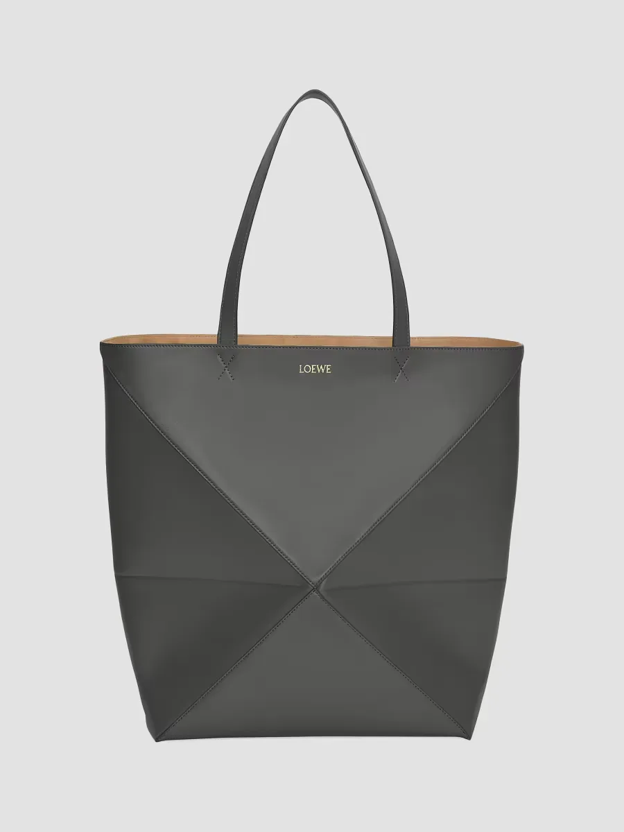 Large Puzzle Fold Leather Tote Bag by LOEWE