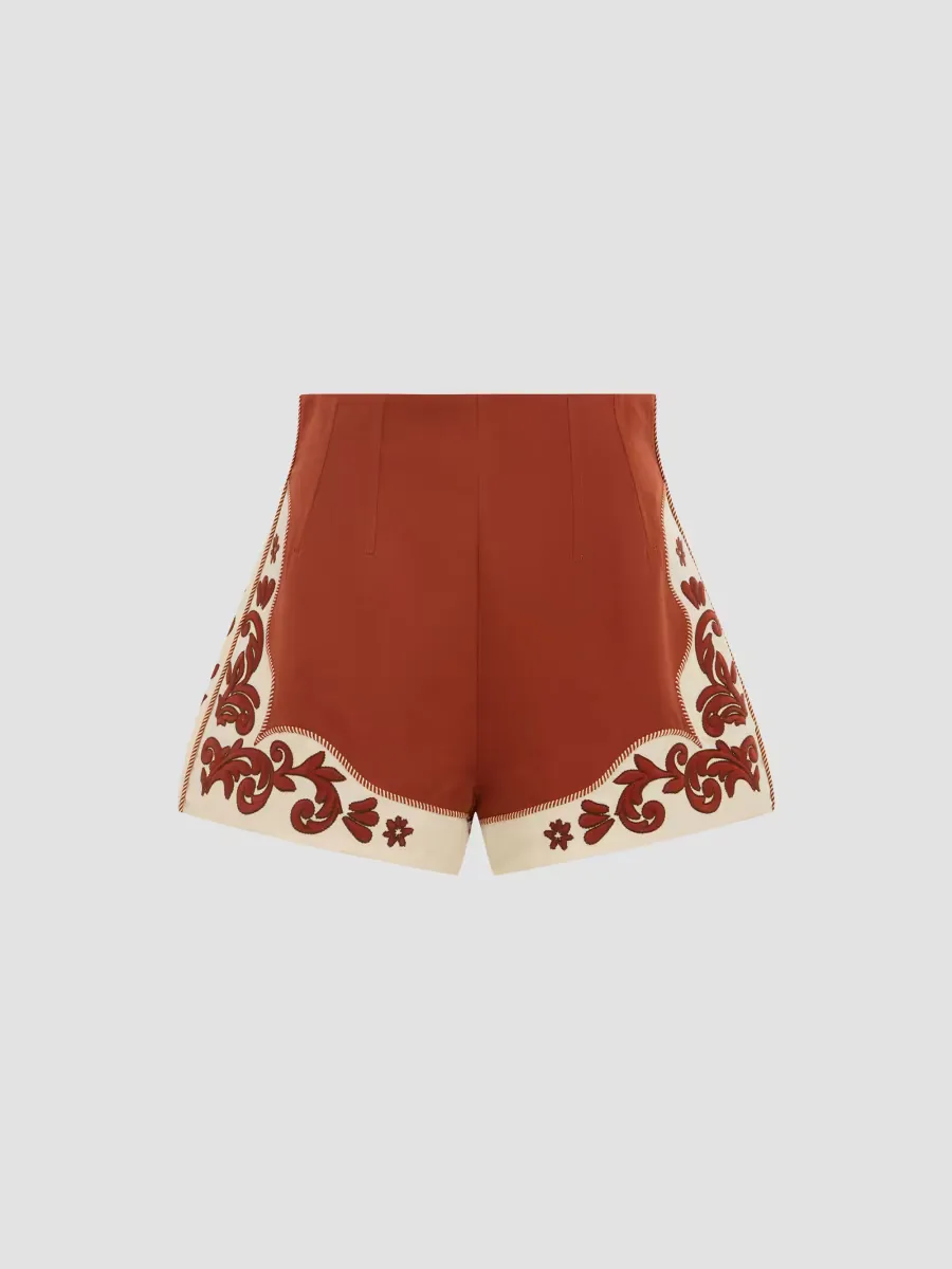 Duke Embroidered Shorts by ALMAIS