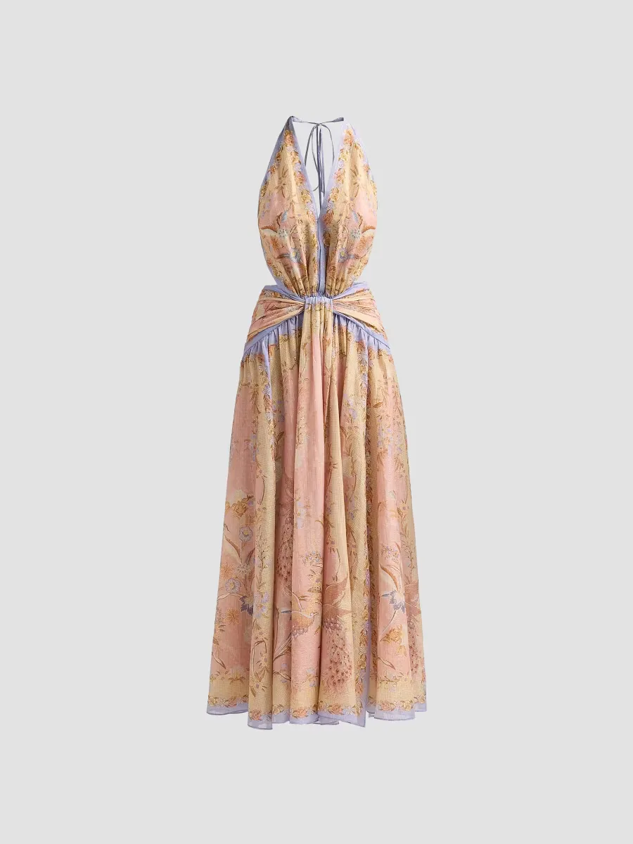 Indra Floral A-Line Maxi Dress by Zimmermann
