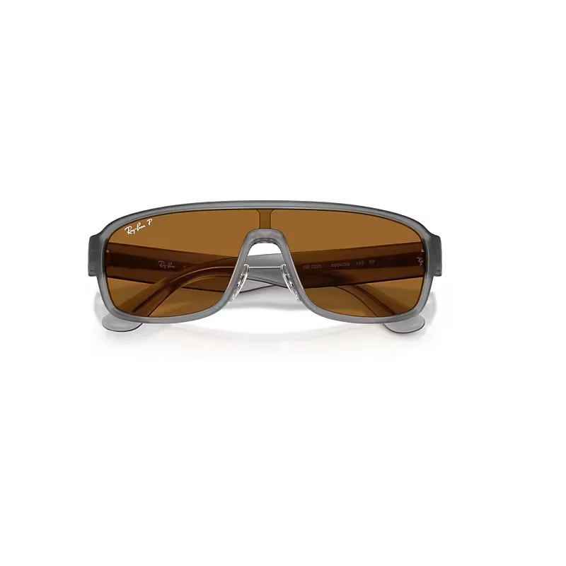 Rb2233 Polarized S Lenses Sunglasses Grey Frame Bronze Lenses Polarized 01-29 by Ray-Ban