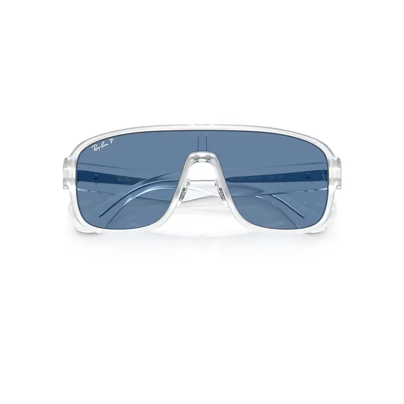 Rb2229 Polarized S Lenses Sunglasses Transparent Frame Blue Lenses Polarized 01-29 by Ray-Ban
