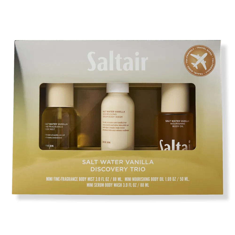 Salt Water Vanilla Discovery Holiday Travel Ready Set by Saltair