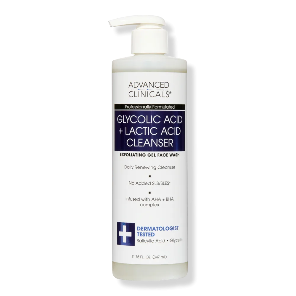 Glycolic + Lactic Acid Exfoliating Cleanser by Advanced Clinicals