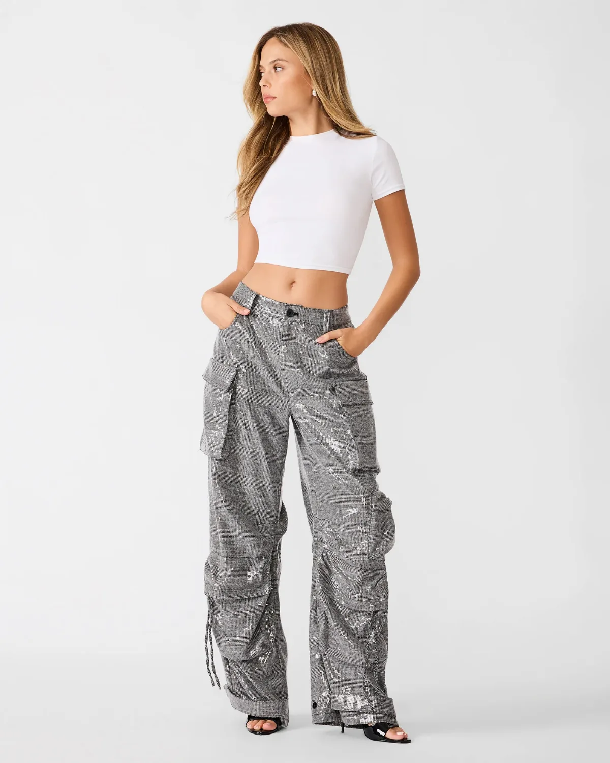 Duo Pant Wide Leg Sets - Polyester/Elastane by Steve Madden