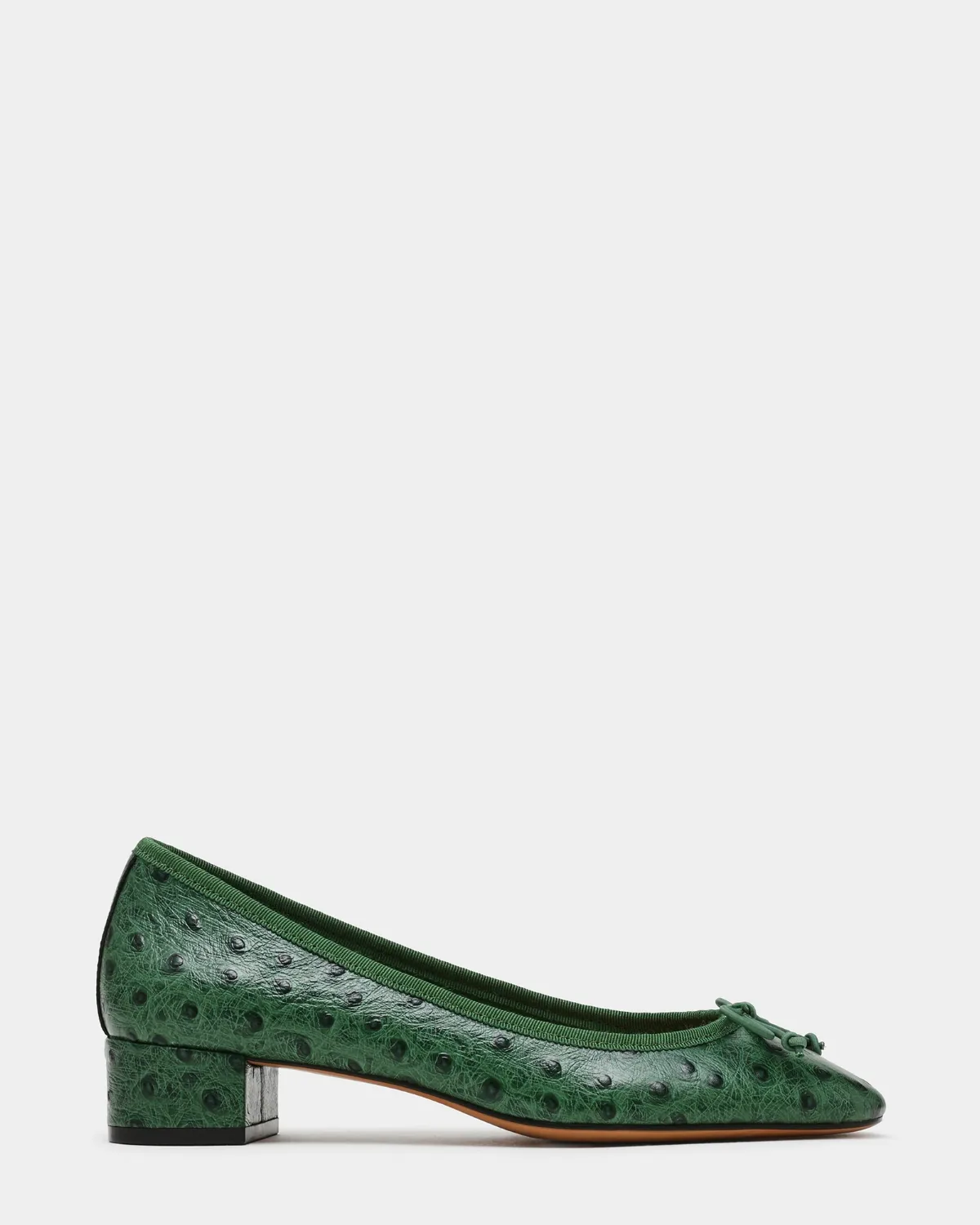 Steffi Ostrich Block Heels - Leather by Steve Madden